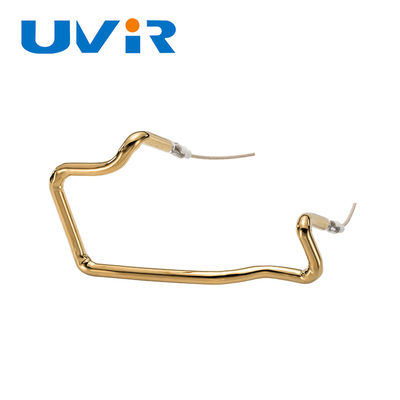 أنبوب التدفئة تحت الحمراء الكوارتز المطلي بالذهب 150-6000W