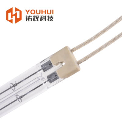 مصباح الأشعة تحت الحمراء الكوارتز التوأم الأنبوب الواضح 200-6000W 55-575V TC01 قاعدة