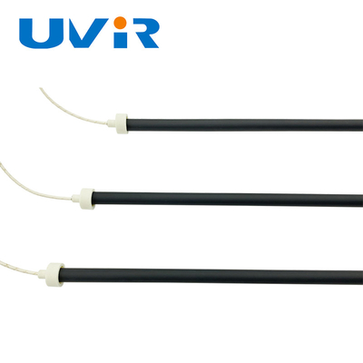 سعر جيد مصباح الأشعة تحت الحمراء الكوارتز UVIR 1500W أنبوب أسود للتجفيف الحراري الانترنت