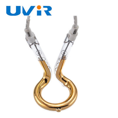 سعر جيد مصباح الأشعة تحت الحمراء ذو الحلقة الذهبية 650 واط 240 فولت، قطر خارجي 52 مم، تسخين بالموجات القصيرة الانترنت