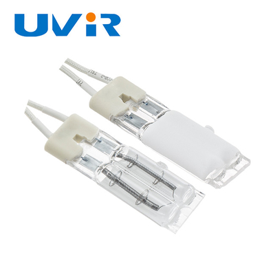 سعر جيد مصباح التدفئة بالأشعة تحت الحمراء ذو الأنبوبين المغطى بالأبيض 450W 115V 11x23mm الانترنت