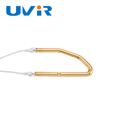 Good price 230V 1380W مطلية بالذهب الأشعة تحت الحمراء سخان أنبوب 3D IR مصباح التدفئة بواعث الانترنت