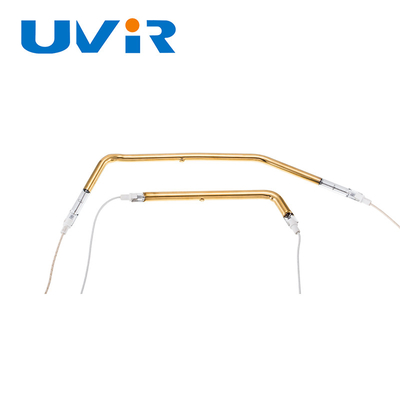 أنبوب ذي غطاء ذهبي للكوارتز ذو عنصر تدفئة تحت الحمراء 150-6000W