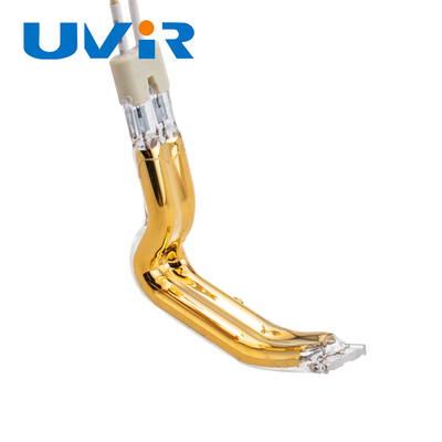 Good price 150-6000w L على شكل مزدوج أنبوب تسخين بالأشعة تحت الحمراء مطلية بالذهب OEM الانترنت