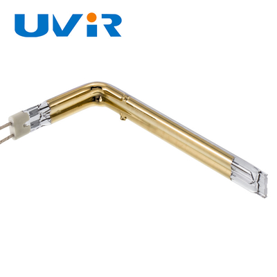 Good price UVIR التوأم البلاستيك أجزاء أنبوب الكوارتز عنصر تسخين مطلية بالذهب الأشعة تحت الحمراء الانترنت