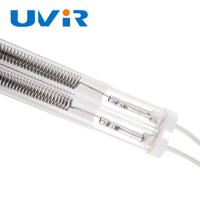 4800W Twin Tube Medium Wave Infrared Lamp تسخين الكوارتز