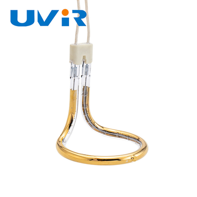 مصباح التدفئة الأشعة تحت الحمراء ذو الحلقة الذهبية UVIR 100-7600W لحام البلاستيك