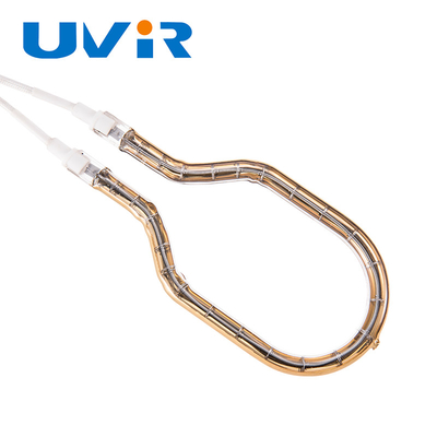 Good price 55-575 فولت الجهد الدخالي أنابيب الكوارتز النظيفة مصابيح الأشعة تحت الحمراء قصيرة الموجة مع عاكس ذهبي الانترنت