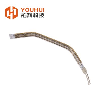 أنبوب عنصر التدفئة بالأشعة تحت الحمراء المطلي بالذهب 150-6000W