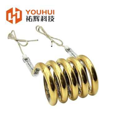 سعر جيد 24-575V Voltage 39-600mm Outside Diameter 1100-2600℃ Filament Temperature Ring Infrared Lamp Circular Infrared Heater Tube الانترنت