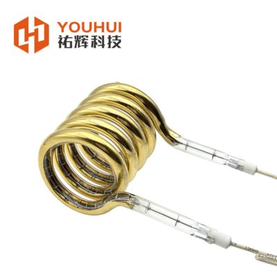 سعر جيد مصباح الأشعة تحت الحمراء ذي الطلاء الذهبي مع طاقة 100-7600W وأنبوب الكوارتز 8-14mm للتدفئة الفعالة الانترنت
