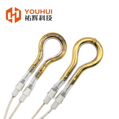 سعر جيد Single Tube Short Wave Gold Coating Infrared Heating Element Tube 150-6000W with 85% Heat Efficiency and 5000-20000h Lifespan الانترنت