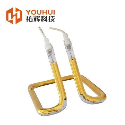 Custom Quartz Infrared Heating Element Tube single halgen lamp for Industrial Heating