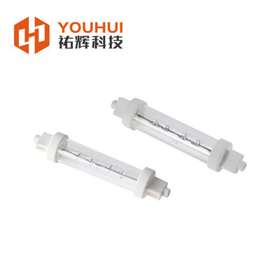 200-4000W واحد أنبوب الهالوجين مصباح التدفئة تحت الحمراء مع 5000 ساعة الحياة و 55-575 فولت الجهد للتدفئة الصناعية