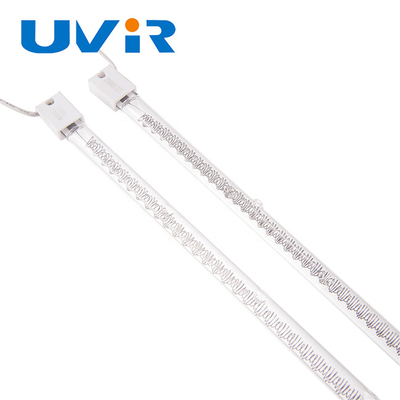 1500W IR مصابيح الهالوجين ، عناصر التدفئة أنبوب الأشعة تحت الحمراء الكوارتز الموجات القصيرة CE