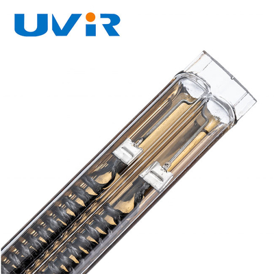 Good price 230V 2500W الكوارتز سخان الأشعة تحت الحمراء مصابيح أنبوبي الشكل طلاء الذهب الانترنت