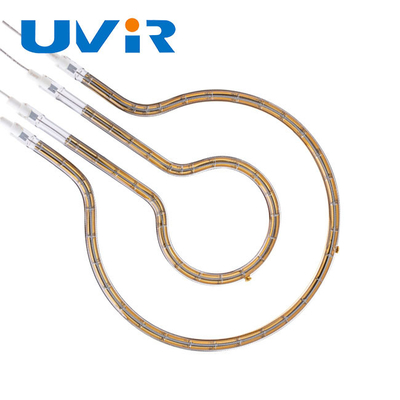 Good price أنابيب التدفئة بالأشعة تحت الحمراء الكوارتز العاكس الذهبي ، 100-7600W مصباح سخان الأشعة تحت الحمراء الدائري الانترنت