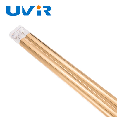 Good price 200-10000w Uvir غطاء الذهب أنبوبين الكوارتز المصباح IRP مصباح الأشعة تحت الحمراء للآلات الطباعة الانترنت