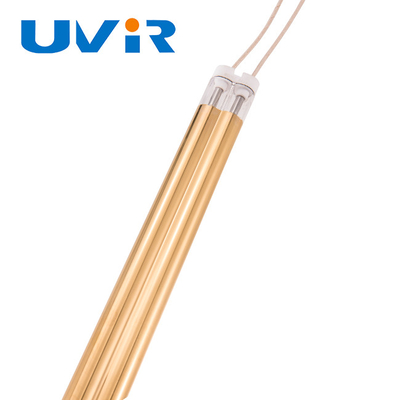 Good price مصابيح الأشعة تحت الحمراء طلاء الذهب للتدفئة 2500W 415V أنبوب مزدوج الموجة المتوسطة الانترنت